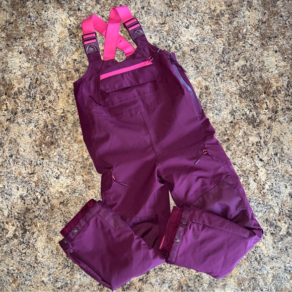 All In Motion 3M Thinsulate Waterproof Windproof Winter Ski Snow Bibs Girls XS - Picture 2 of 16